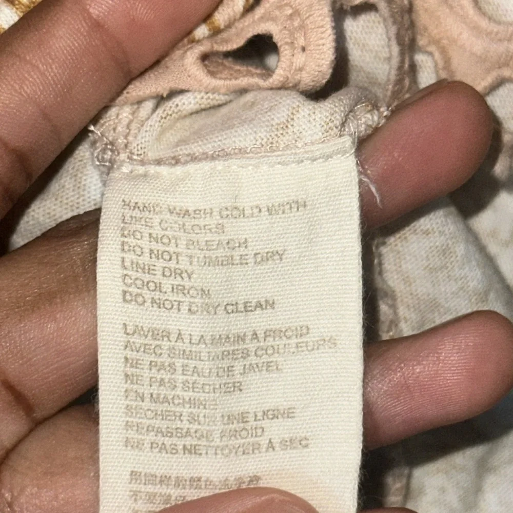 Anthropologie Let Me Be Ruffle Sleeve Tank Sz Small - Picture 3 of 5